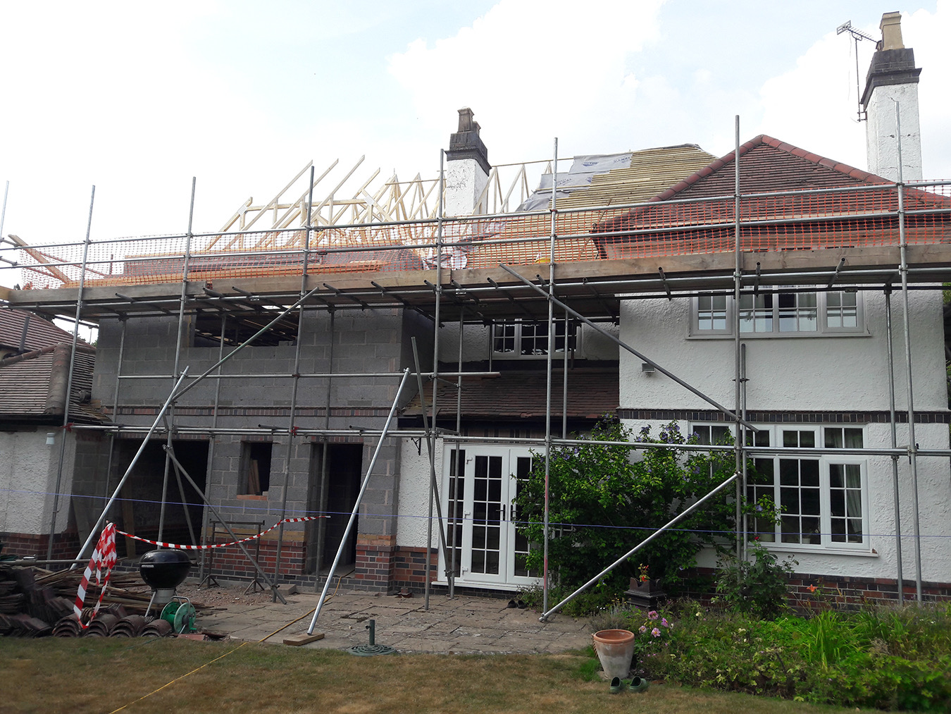 Beresford extension and roof construction